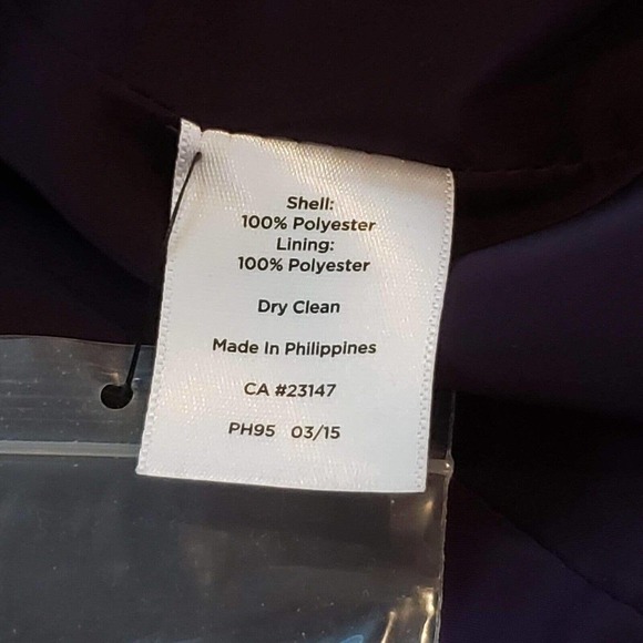 Talbots Womens Blazer One Button Deep Purple Size 6 Lined - Picture 4 of 9